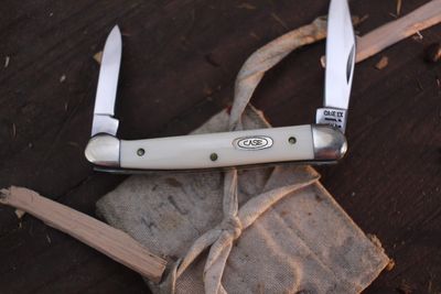 Case Vintage Mini Copperhead 3.125&quot; Closed Slipjoint / Imitation Ivory / Polished Tru-Sharp Stainless ( Pre Owned )