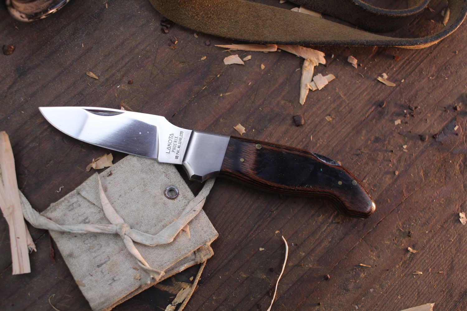 Lakota Phoenix 3.125&quot; Folding Knife / Dymondwood / Stainless ( Pre Owned )