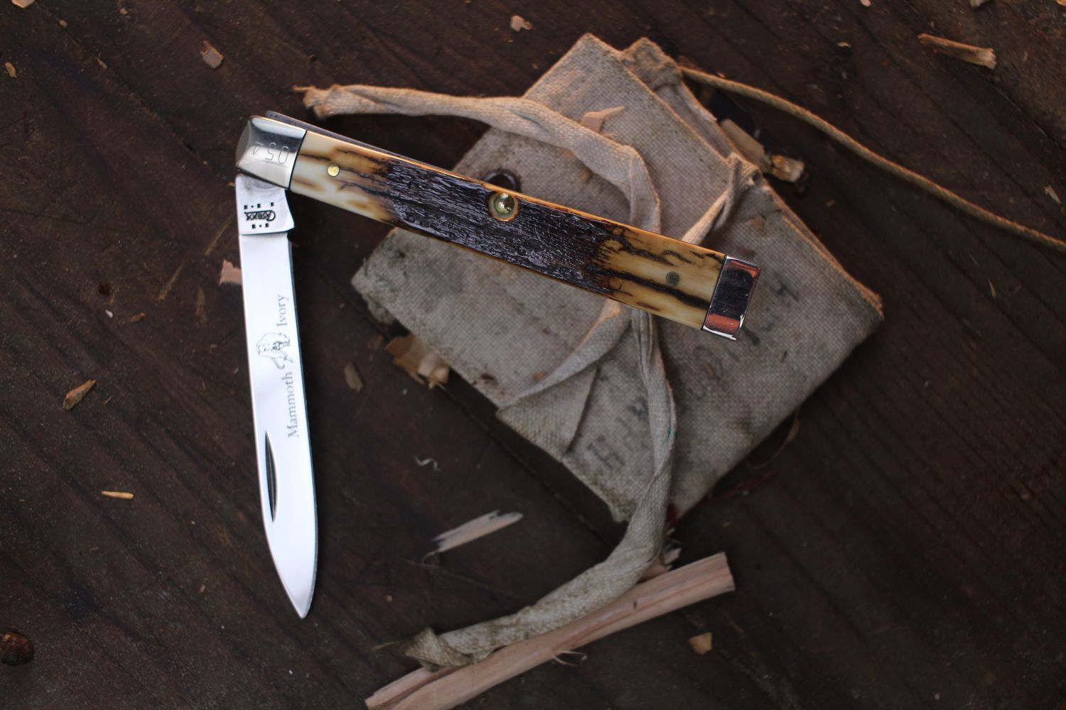 Case Limited Edition Doctors 3.89&quot; Closed Slipjoint Folder / Mammoth Ivory / Polished Tru-Sharp Stainless ( Pre Owned )