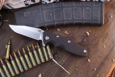 Hinderer Eklipse 3.5&quot; Framelock Flipper / Black G-10 &amp; Stonewashed Titanium / Stonewashed Harpoon Spanto S45VN