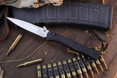Benchmade Fact 3.95&quot; AXIS Lock Folder / Black Aluminum &amp; Black G-10 / Satin S30V ( Pre Owned )