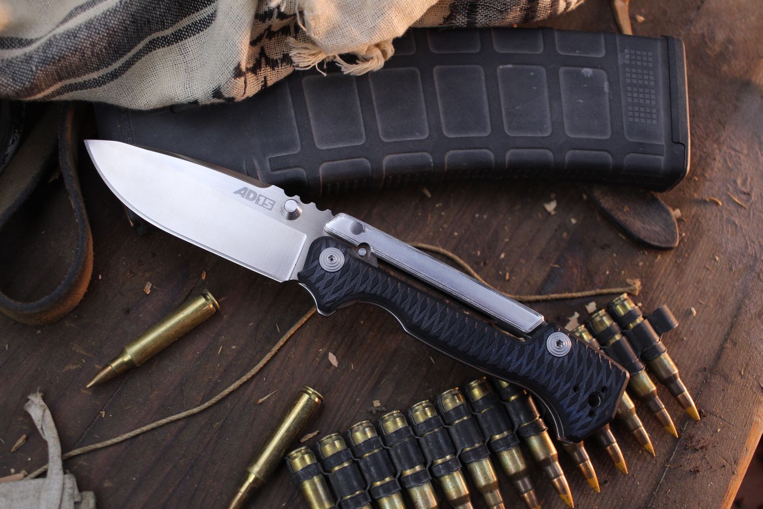 Cold Steel Demko AD-15 3.5&quot; Scorpion Lock Folder / Black G-10 / Satin S35VN ( Pre Owned )