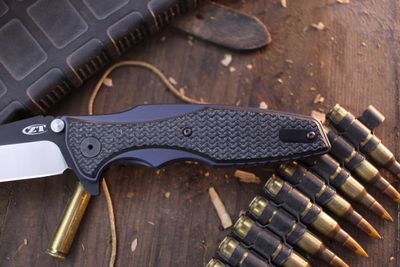 Zero Tolerance 0393 Hinderer 3.5" Framelock Flipper / Titanium &amp; G-10 / Two-tone 20CV (Pre-Owned)