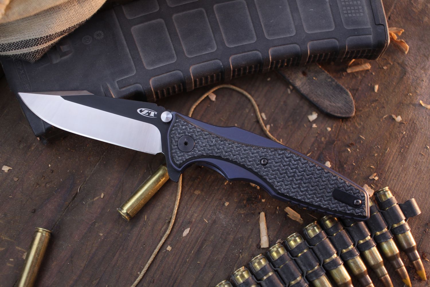 Zero Tolerance 0393 Hinderer 3.5&quot; Framelock Flipper / Titanium &amp; G-10 / Two-tone 20CV (Pre-Owned)