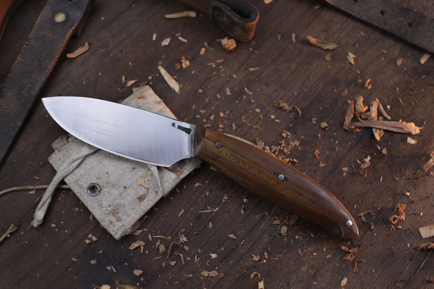 Mark Couch 3.25&quot; Skinner / Lace Wood / Satin Forged 52100