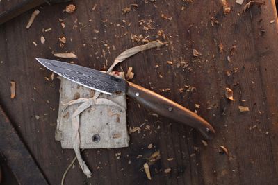 Mark Couch 3.25” Caper / Walnut / Alaskan Forged Damascus