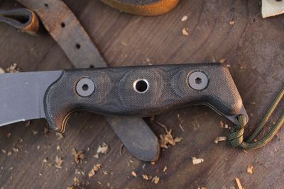 Tops Knives Yacare 10.0 10.1" Fixed Blade / Black G10 / Acidwashed 1095 ( Pre Owned )