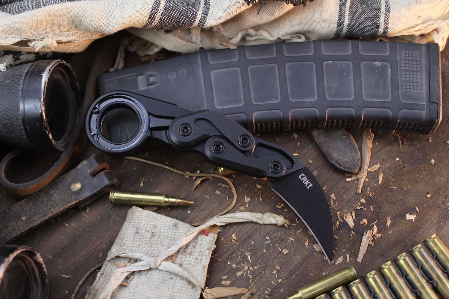 CRKT Provoke 2.4&quot; Kinematic Folding Karambit / Black Stainless / Black D2 ( Pre Owned )