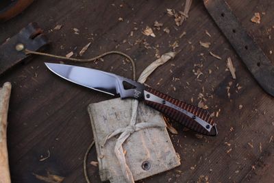 Buck Limited Edition 017 Mar McLean Thorn 3&quot; Fixed Blade / Rosewood / Blued 5160 ( Pre Owned )
