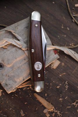 Boker 7388 Stockman 4" Closed 3 Blade / Walnut / Solingen Carbon Steel ( Pre Owned )