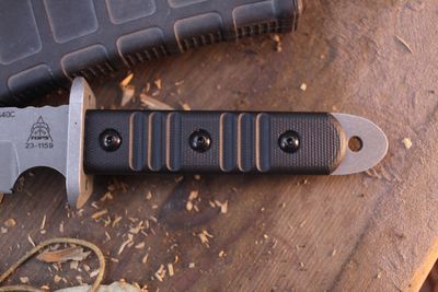 TOPS Desert Nomad 6.6" Fixed Blade / Black G-10 / Stonewashed 440C ( Pre Owned )