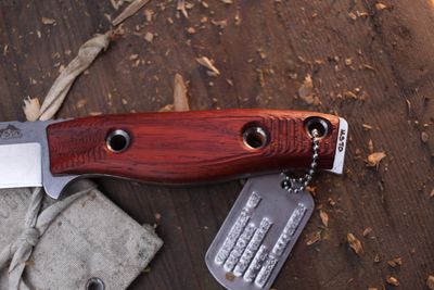 3DK MAK 4" Fixed Drop Point, M390 Blade / Padauk Handle