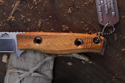 3DK MAK 4" Fixed Drop Point, M390 Blade / Canary Wood Handle