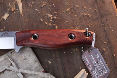 3DK MAK 4" Fixed Drop Point, M390 Blade / BloodWood Handle