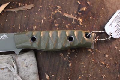 3DK MAK 4" Fixed Drop Point, OD Green Cerakote M390 Blade / OD Green G10 Handle
