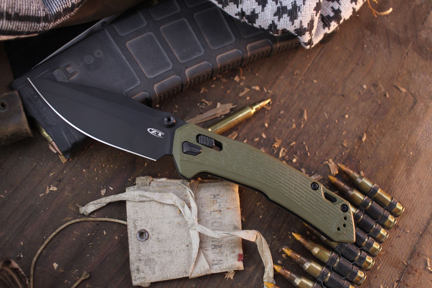 Zero Tolerance 0203 4&quot; Duralock Folder / OD Green G-10 / Black M4