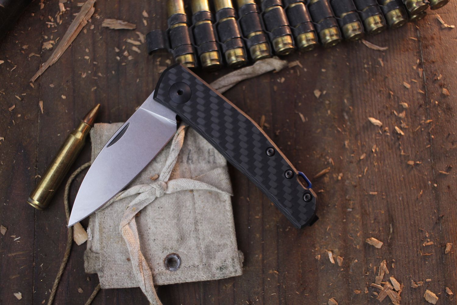Zero Tolerance Anso 0235 2.6&quot; Slipjoint Folder / Carbon Fiber / Stonewashed 20CV ( Pre Owned )