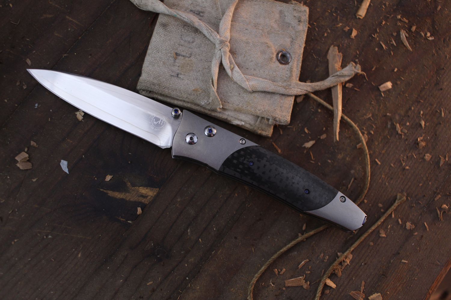 William Henry Classic B05 2.63&quot; Folder / Titanium &amp; Carbon Fiber / ZDP-189 Core San Mai ( Pre Owned )