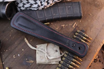 CLW &amp; RMJ Tactical SES SAP / 11.5 Oz of Lead Shot &amp; Black Cow Hide With Red Stitching ( Pre Owned )