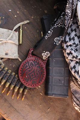 RMJ Tactical Strapped Sack Sap / Red Nordic Leather &amp; 10 Oz Lead Shot ( Pre Owned )