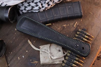 CLW &amp; RMJ Tactical SES SAP / 11.5 Oz of Lead Shot &amp; Black Cow Hide With Green Stitching ( Pre Owned )