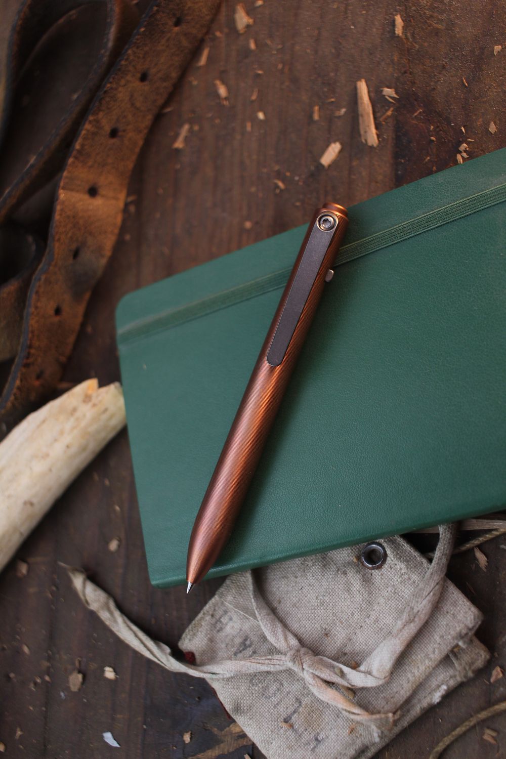 Tactile Turn Side Click Pen / Mini 4.6” / Copper / 1.5oz