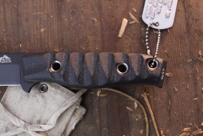 3DK MAK 4" Fixed Drop Point, Black Cerakote M390 Blade / Black G10 Handle