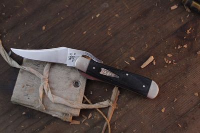 Case RussLock 2.5&quot; Linerlock Folder / Smooth Black Micarta / Satin Tru-Sharp ( Pre Owned. )
