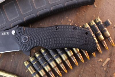 Zero Tolerance 0300 3.75" Framelock Flipper / Black Titanium &amp; G-10 / Black S30V ( Pre Owned )