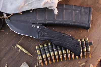 Zero Tolerance 0300 3.75&quot; Framelock Flipper / Black Titanium &amp; G-10 / Black S30V ( Pre Owned )