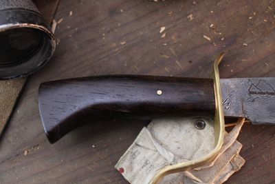 Highlands Forged Fighter 7" Bowie / Wenge / Alaskan Forged San Mai