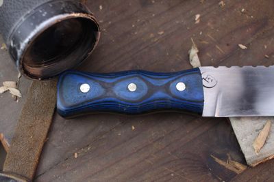 Highlands Forge 7" Dirk / Blue Ultrex / Satin Forged 1095