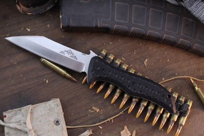 Emerson SEAX 4.5&quot; Fixed Blade / Black G-10 / Stonewashed 154CM ( Pre Owned )