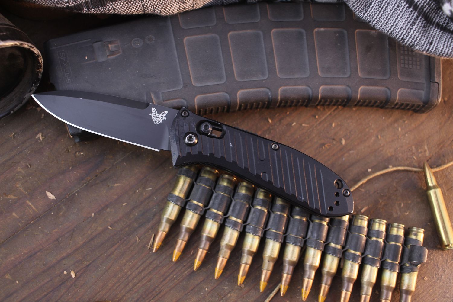 Benchmade Presidio II 3.2&quot; Axis Lock Auto Folder / Black Aluminum / Black S30V ( Pre Owned )