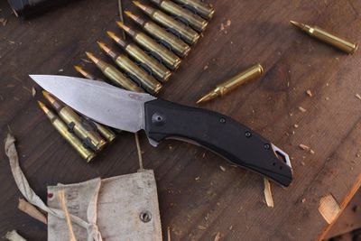 Zero Tolerance 0357 3.25&quot; Assisted Linerlock Flipper / Black G-10 / Acid Washed 20CV ( Pre Owned )