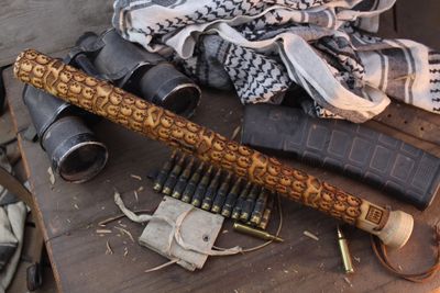 RMJ Gold Point Forge Angry Steve 18" Thumper / SkullMascus Burnt Hickory ( Pre Owned )