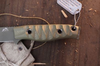 3DK MAK 4" Fixed Drop Point, OD Green Cerakote M390 Blade / OD Green G10 Handle ( Pre Owned )