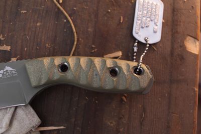 3DK Riot 3.7" Fixed Tanto Point, OD Green Cerakote K110 Blade / OD Green V1 G10 handle