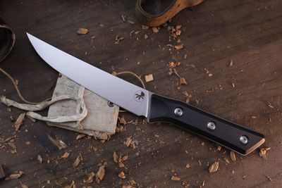 Microtech Kitchen 6.25" Boning Knife / Black G-10 / Stonewashed M390MK