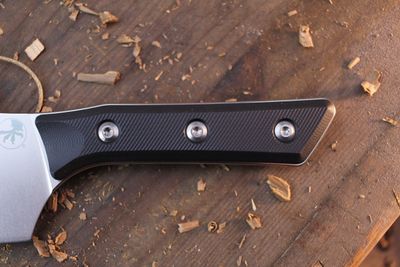 Microtech Kitchen 6" Santoku / Black G-10 / Stonewashed M390MK