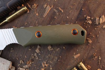 Benchmade Raghorn 4" Fixed Blade Hunter / OD Green G-10 / Stonewashed S30V. ( Pre Owned )