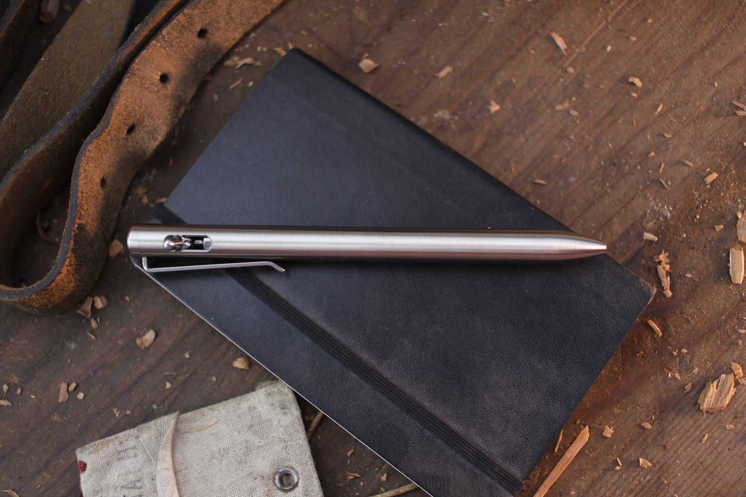 Tactile Turn Switch Pen / Standard 5.75” / Titanium / 1.32oz