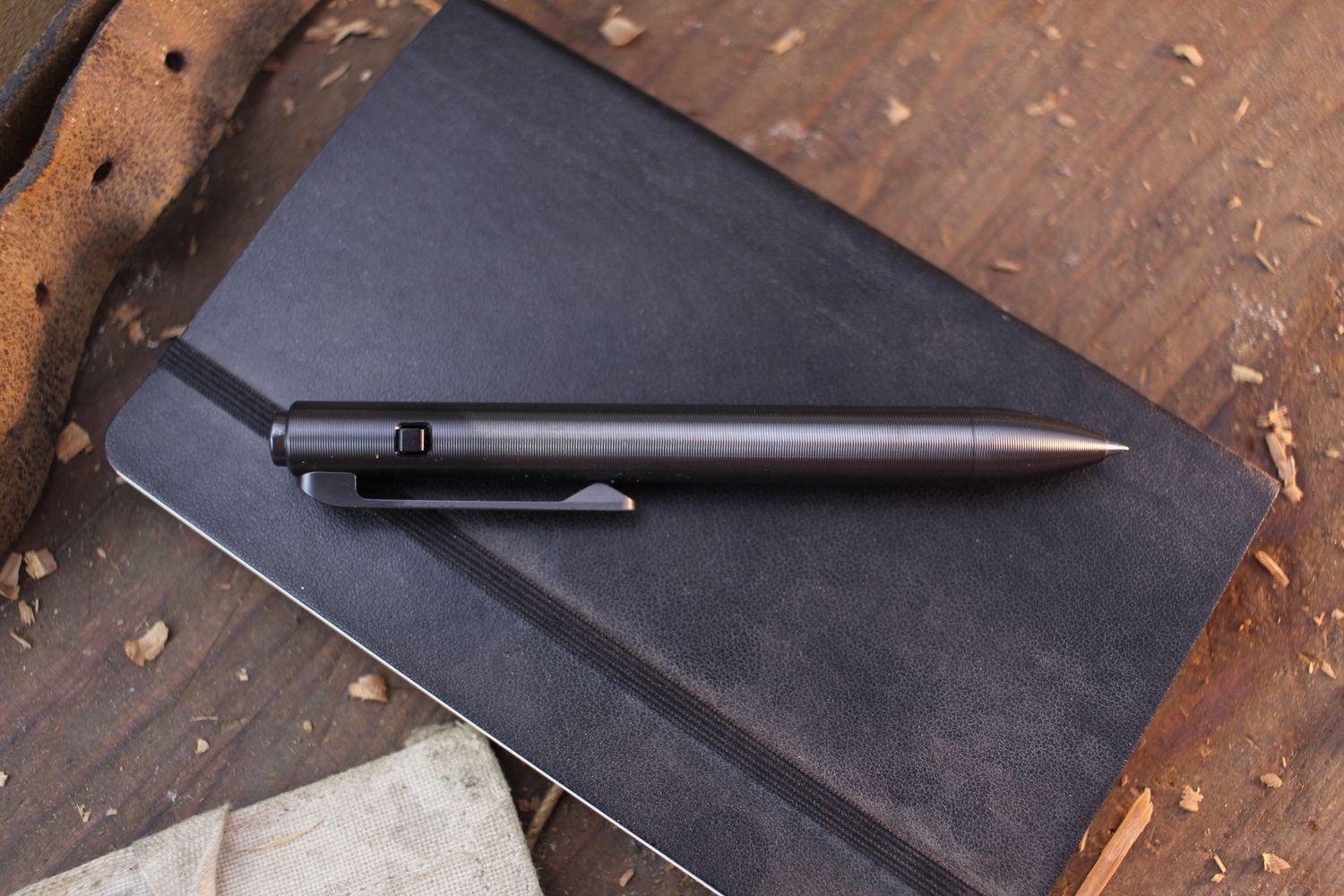 Tactile Turn Side Click Pen / Mini 4.6” / Zirconium / 1.3 oz