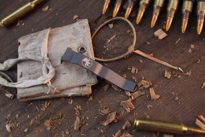 Microtech Ultratech / UTX-85 Steel Replacement Clip / Gunmetal Cerakote