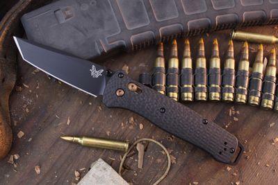 Benchmade Bailout 3.38&quot; Axis Lock Folder / Black Carbon Fiber / Black S90V