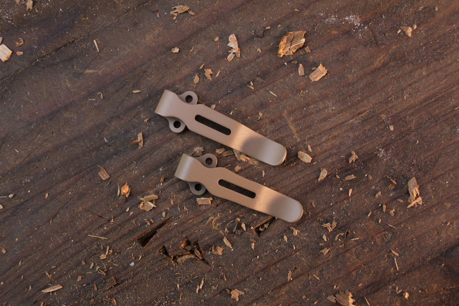 Benchmade Steel Low Rise Clip / Desert Tan Cerakote