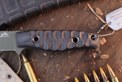 3DK MAK 4" Fixed Drop Point, OD Green Cerakote M390 Blade / Black G10 handle ( Pre Owned )