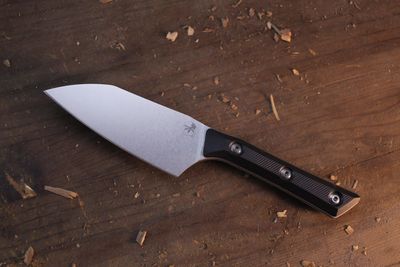 Microtech Kitchen 4.2" Santoku / Black G-10 / Stonewashed M390MK Microtech Kitchen 4.2" Santoku / Black G-10 / Stonewashed M390MK