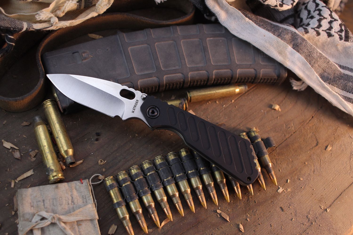 Strider Mismarked SNG Fatty 3.5&quot; Framelock Folder / Black Milled Aluminum &amp; Flamed Ti / Stonewashed 3/4 &quot;CTS20CV&quot; ( Pre Owned )