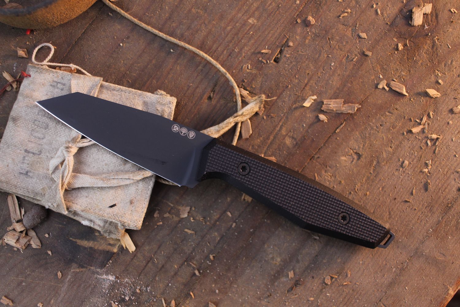 Boker Solingen AK1 Reverse Tanto 3.11" Fixed Blade / Black G-10 / Black RWL-34